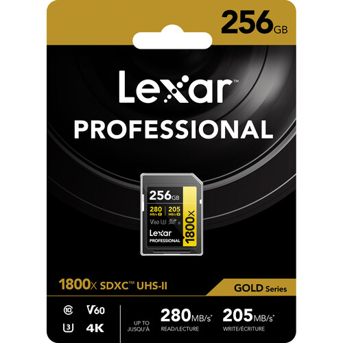 Lexar 256GB Professional 1800x UHS-II SD - 6